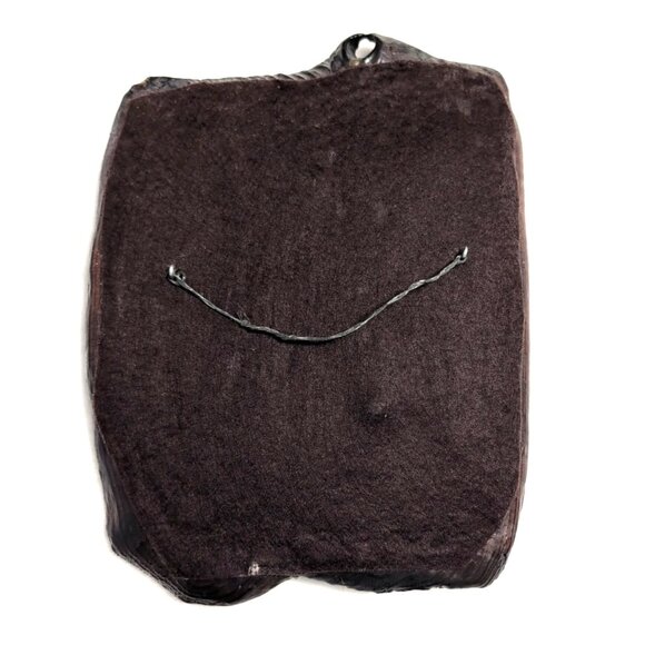 Vtg "Crying Boy" Dorothy Oxboro Indigenous Art Decoupage on Wood 8.5x11" Sealed - Picture 6 of 9